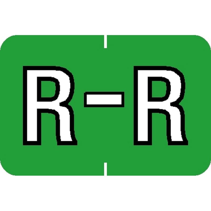 Barkley ABKM Compatible "R" Labels, Laminated Stock, 1" X 1-1/2" Individual Letters - Roll of 500 - Image 2