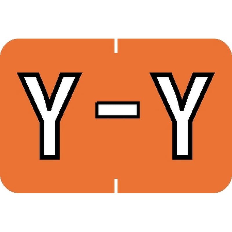 Barkley ABKM Compatible "Y" Labels, Laminated Stock, 1" X 1-1/2" Individual Letters - Roll of 500 - Image 2