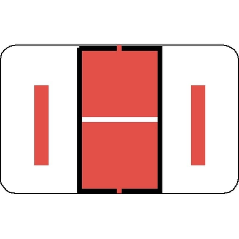 Tab Compatible "I" Labels, Vinyl Stock, 1" X 1.25" Individual Letters - Roll of 500