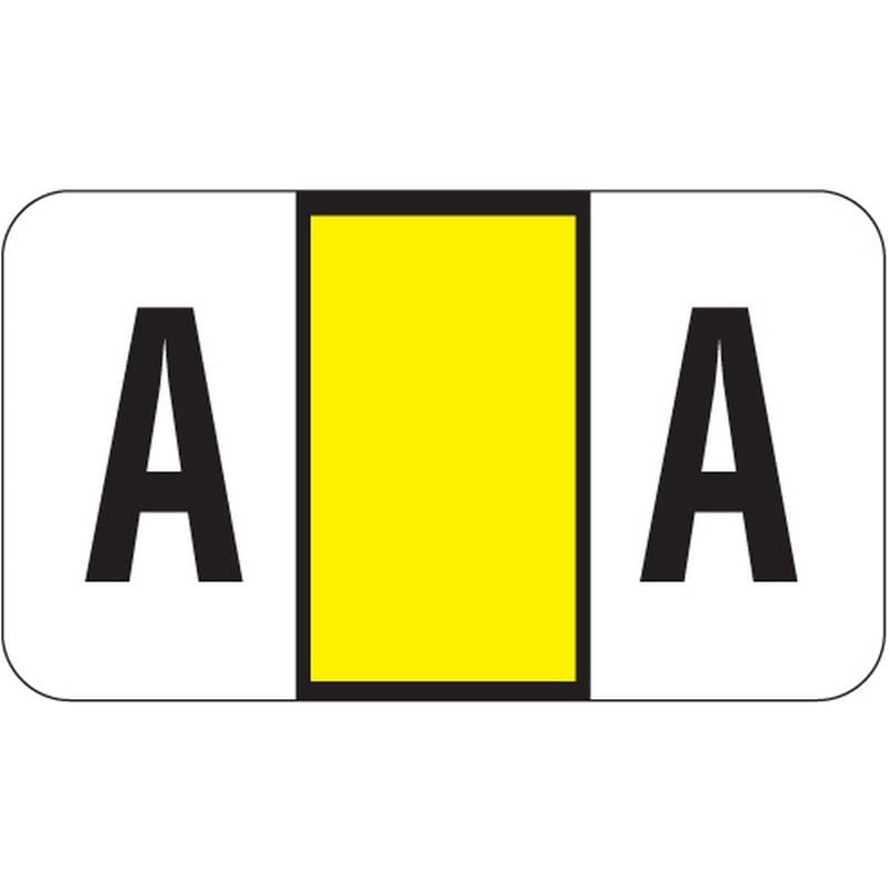 POS Compatible "A" Labels, Laminated Stock, 15/16" X 1-5/8" Individual Letters - Roll of 500 - Image 2