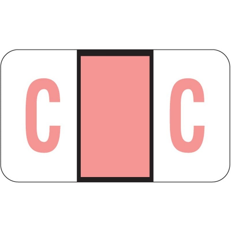 POS Compatible "C" Labels, Laminated Stock, 15/16" X 1-5/8" Individual Letters - Roll of 500