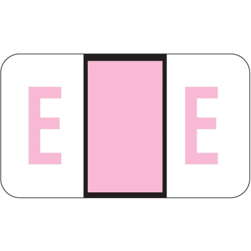 POS Compatible "E" Labels, Laminated Stock, 15/16" X 1-5/8" Individual Letters - Roll of 500