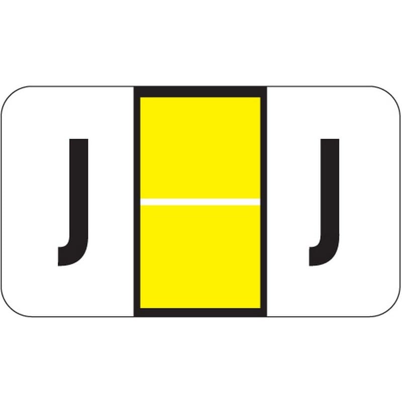 POS Compatible "J" Labels, Laminated Stock, 15/16" X 1-5/8" Individual Letters - Roll of 500 - Image 2