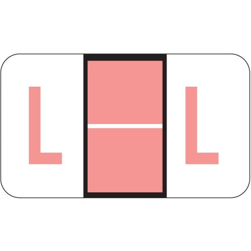 POS Compatible "L" Labels, Laminated Stock, 15/16" X 1-5/8" Individual Letters - Roll of 500 - Image 2
