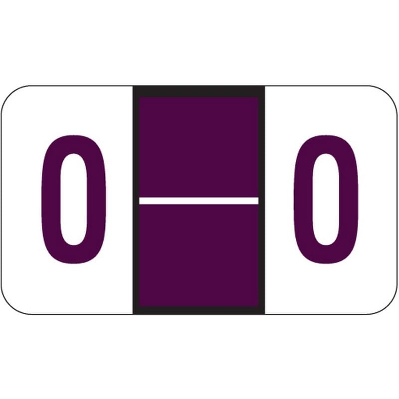 POS Compatible "O" Labels, Laminated Stock, 15/16" X 1-5/8" Individual Letters - Roll of 500