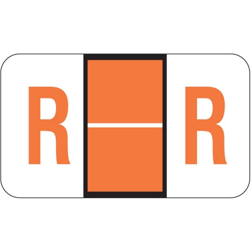 POS Compatible "R" Labels, Laminated Stock, 15/16" X 1-5/8" Individual Letters - Roll of 500 - Image 2