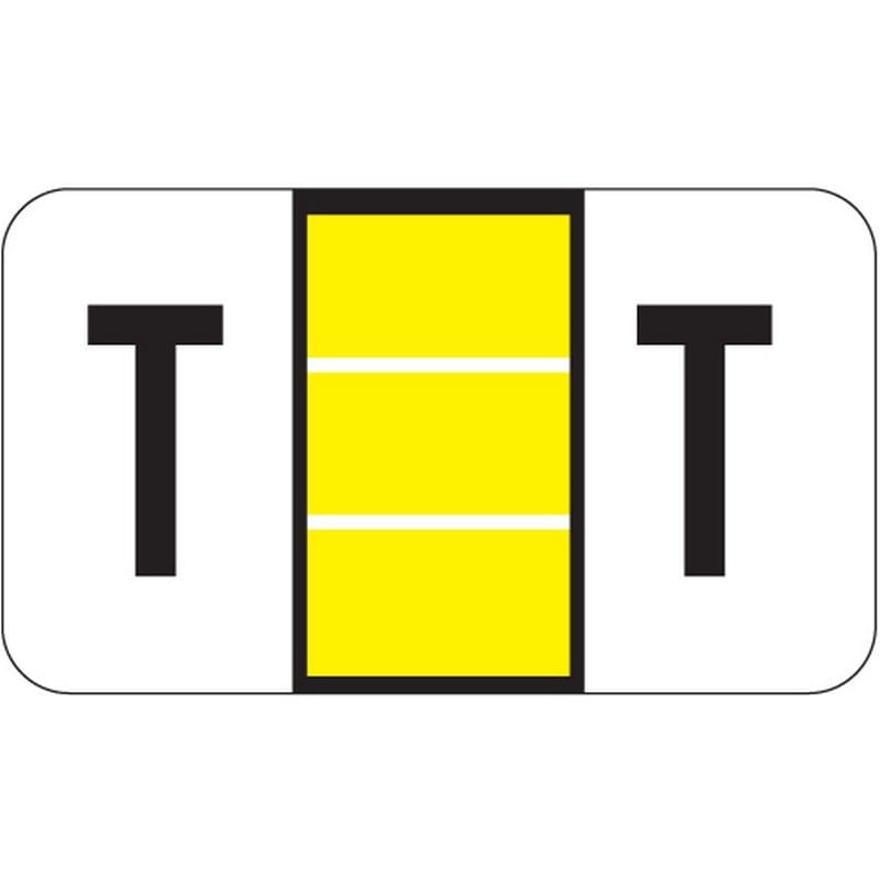 POS Compatible "T" Labels, Laminated Stock, 15/16" X 1-5/8" Individual Letters - Roll of 500 - Image 2