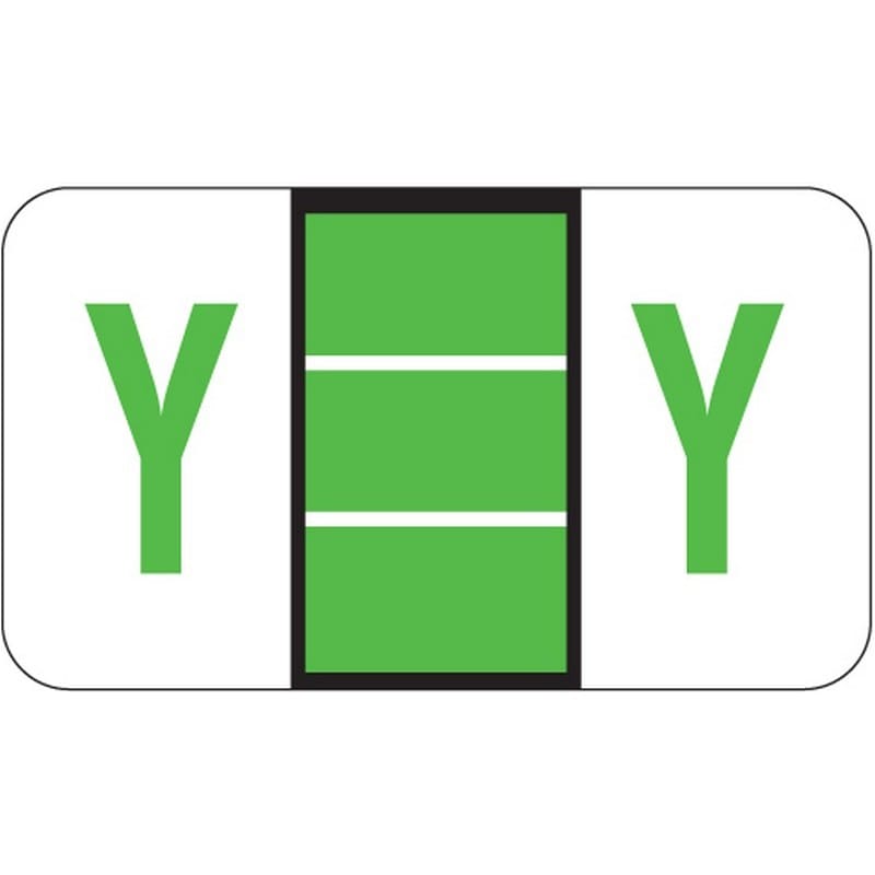 POS Compatible "Y" Labels, Laminated Stock, 15/16" X 1-5/8" Individual Letters - Roll of 500 - Image 2