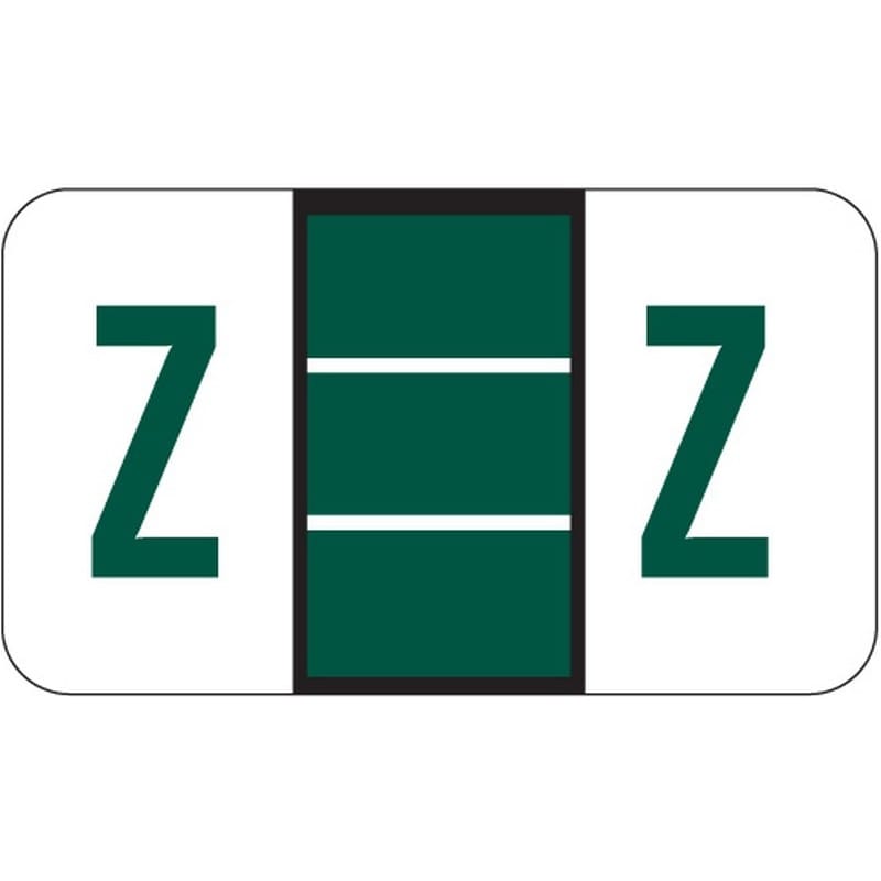 POS Compatible "Z" Labels, Laminated Stock, 15/16" X 1-5/8" Individual Letters - Roll of 500 - Image 2
