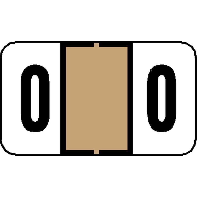 Jeter 7300 Compatible Numeric "0" Labels, Laminated Stock, 15/16" X 1-5/8" Individual Numbers - Roll of 500 - Image 2