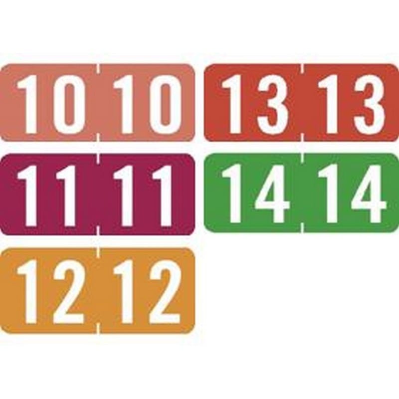 Tab Products Compatible Yearband Labels, 1/2" X 1-1/8" - Roll of 500
