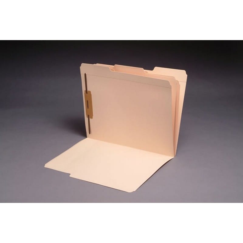 11pt Manila Folders, 1/3 Cut TOP TAB - Assorted, Letter Size, Fastener Pos #1 (Box of 50) - Image 2
