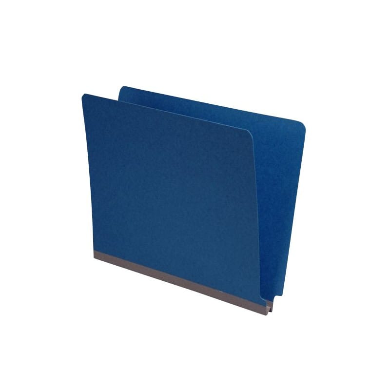 Royal Blue Type III Pressboard Folders, Full Cut END TAB, Letter Size, 2" Exp. (Box of 25) - Image 2