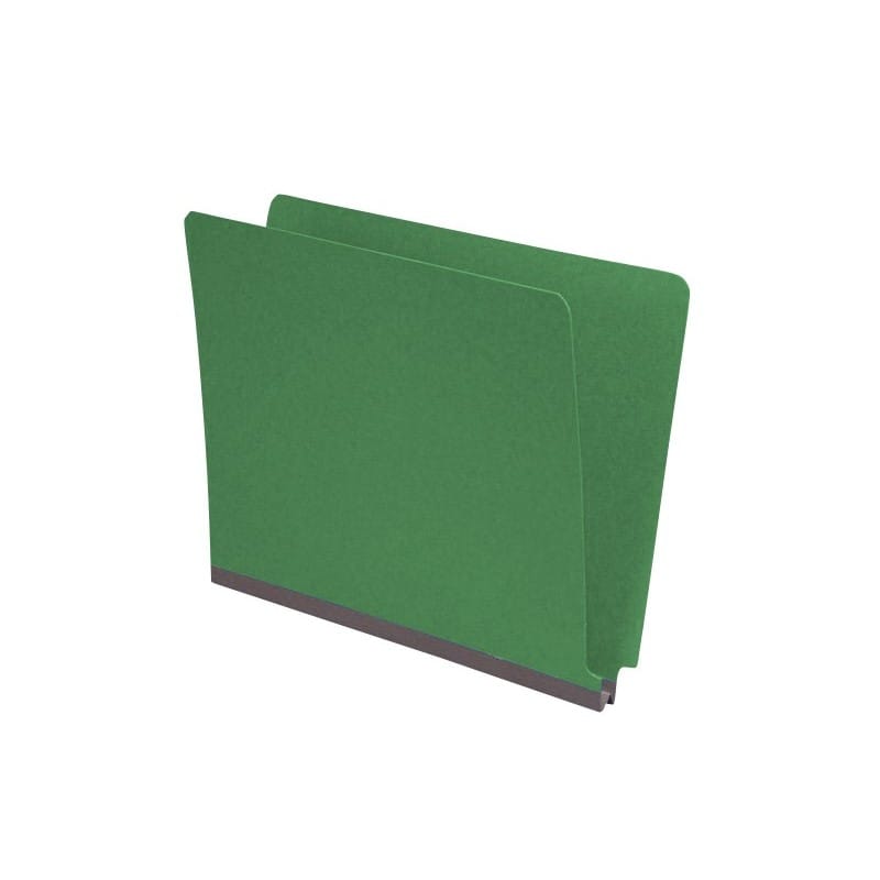 Moss Green Type III Pressboard Folders, Full Cut END TAB, Letter Size, 2" Exp. (Box of 25) - Image 2