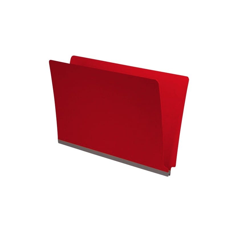Deep Red Type III Pressboard Folders, Full Cut END TAB, Legal Size, 2" Exp. (Box of 25) - Image 2