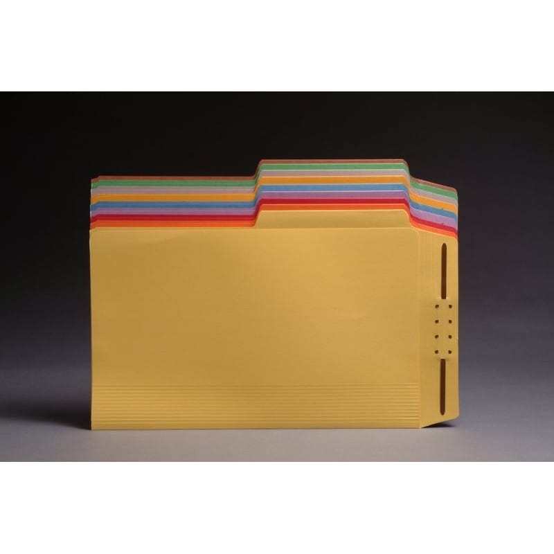 TOP TAB Case Binders, Letter Size, 1/2 Cut Assorted Tabs (Box of 50)