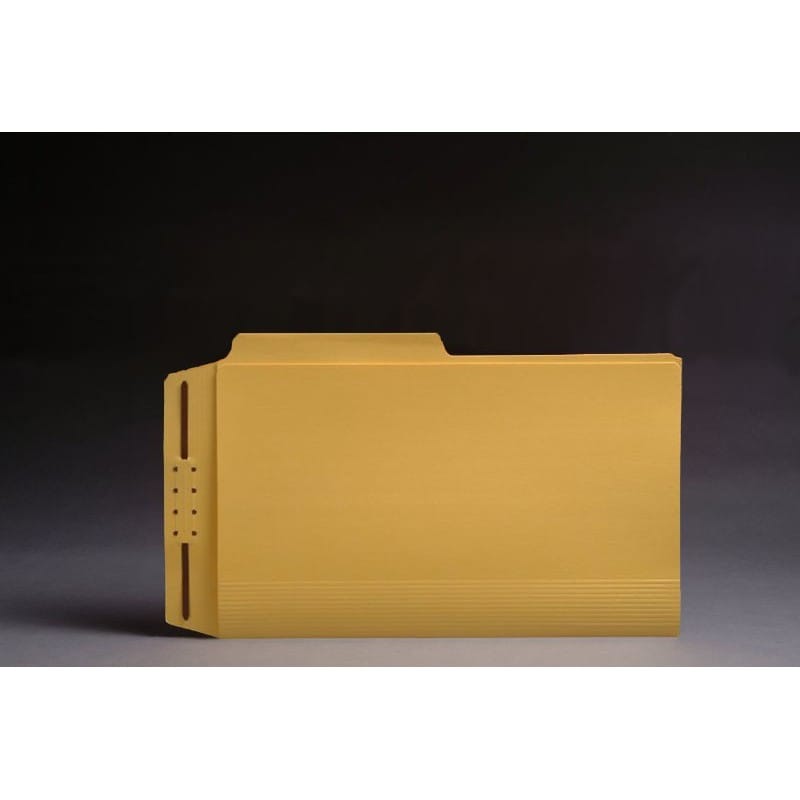 Yellow TOP TAB Case Binders, Legal Size, 1/2 Cut Assorted Tabs (Box of 50)