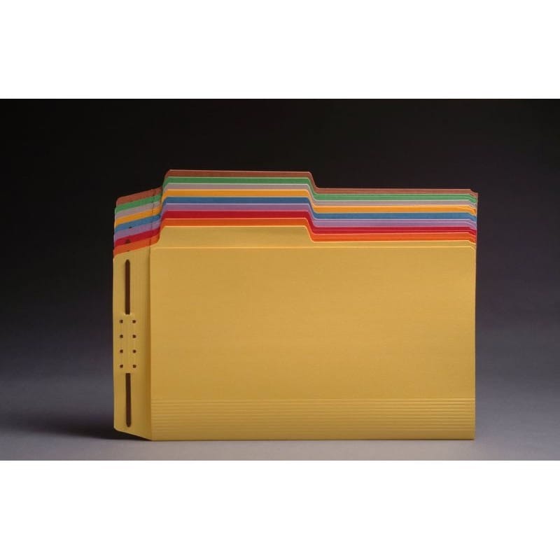 TOP TAB Case Binders, Legal Size, 1/2 Cut Assorted Tabs (Box of 50)