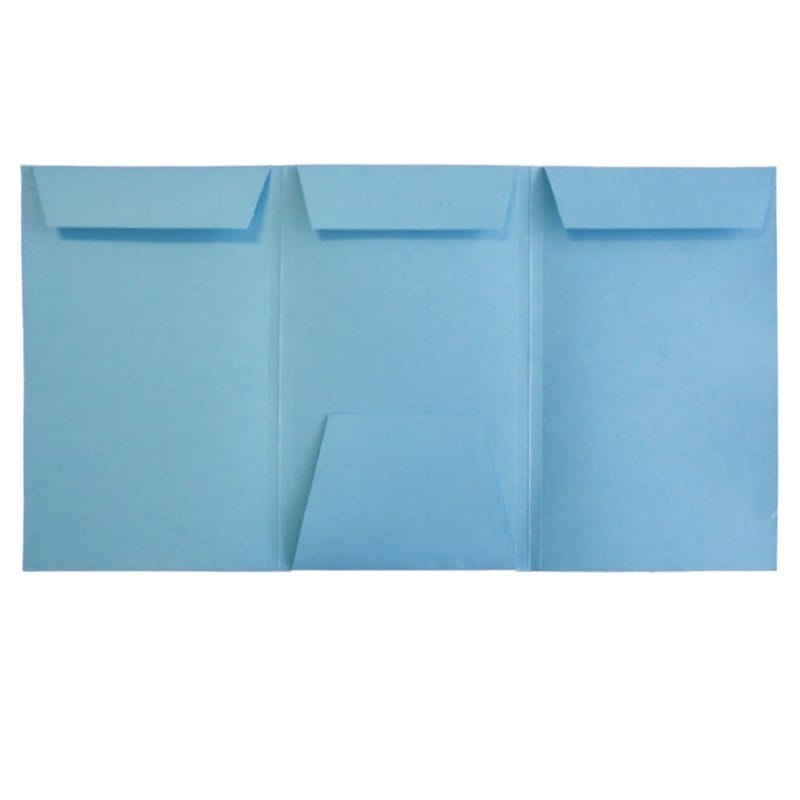 Blue Top Tab Patent Tri-Fold folders, Legal Size - Box of 25 - Image 3