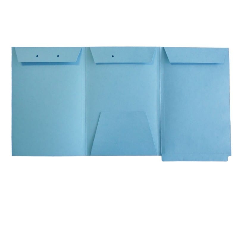 Blue End Tab Patent Tri-Fold folders, Legal Size - Box of 25 - Image 3