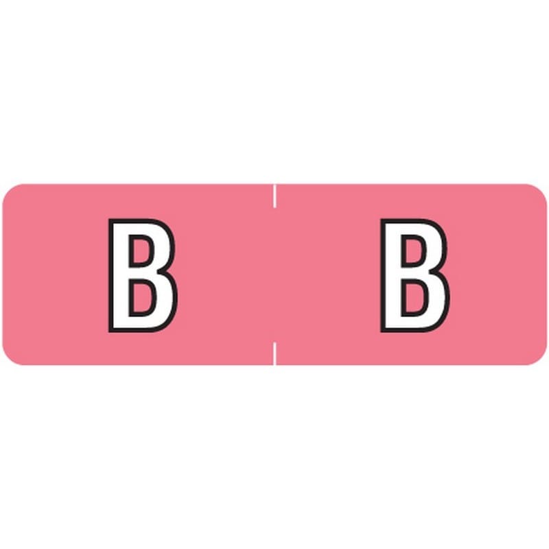 Barkley ABAM Compatible Mini "B" Labels, Laminated Stock, 1/2" X 1-1/2" Individual Letters - Roll of 500
