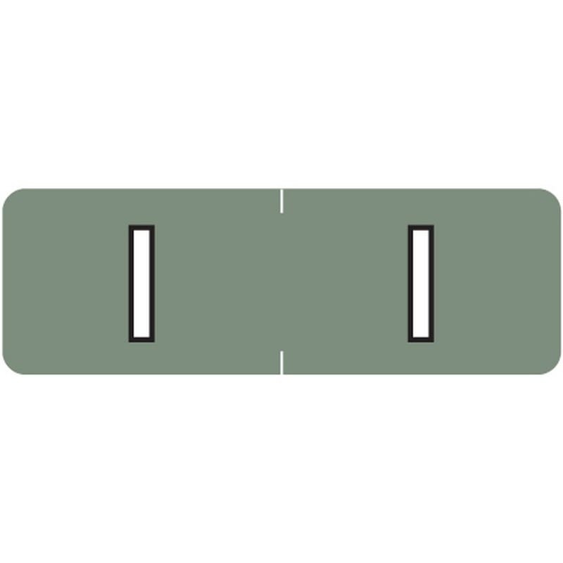 Barkley ABAM Compatible Mini "I" Labels, Laminated Stock, 1/2" X 1-1/2" Individual Letters - Roll of 500