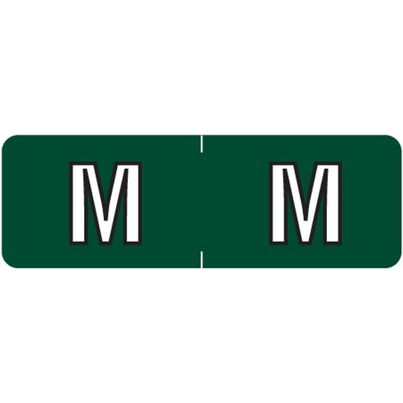 Barkley ABAM Compatible Mini "M" Labels, Laminated Stock, 1/2" X 1-1/2" Individual Letters - Roll of 500 - Image 2
