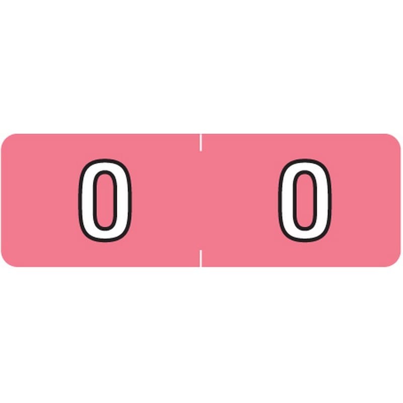 Barkley ABAM Compatible Mini "O" Labels, Laminated Stock, 1/2" X 1-1/2" Individual Letters - Roll of 500
