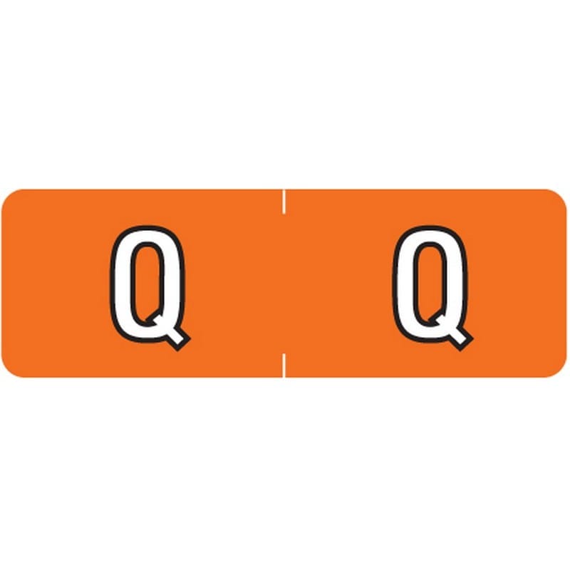 Barkley ABAM Compatible Mini "Q" Labels, Laminated Stock, 1/2" X 1-1/2" Individual Letters - Roll of 500 - Image 2