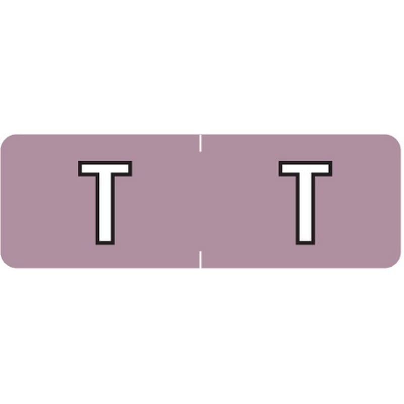 Barkley ABAM Compatible Mini "T" Labels, Laminated Stock, 1/2" X 1-1/2" Individual Letters - Roll of 500
