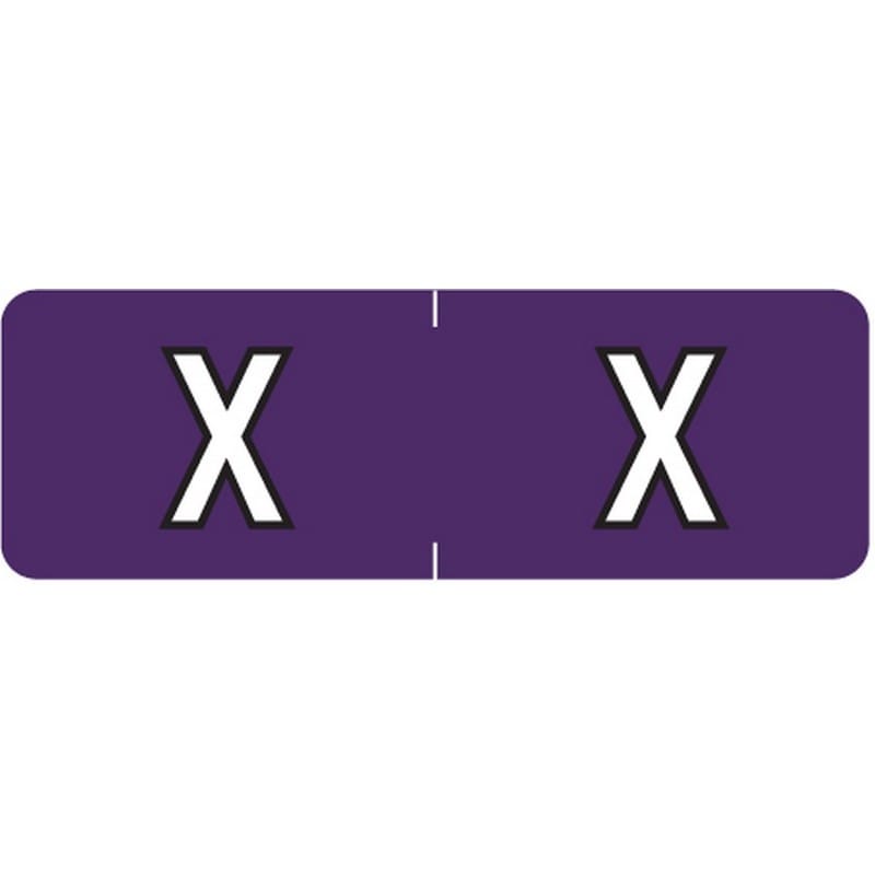 Barkley ABAM Compatible Mini "X" Labels, Laminated Stock, 1/2" X 1-1/2" Individual Letters - Roll of 500 - Image 2