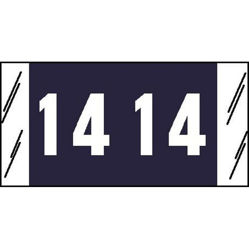 Acme Visible Compatible "14" Yearband Labels, 3/4" X 1-1/2" - Roll of 1000