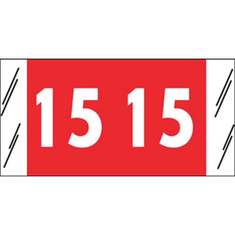 Acme Visible Compatible "15" Yearband Labels, 3/4" X 1-1/2" - Roll of 1000