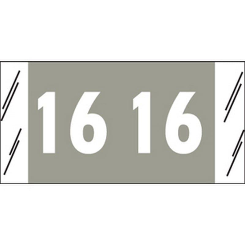 Acme Visible Compatible "16" Yearband Labels, 3/4" X 1-1/2" - Roll of 1000