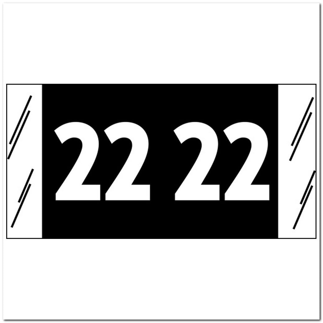 Acme Visible Compatible "22" Yearband Labels, 3/4" X 1-1/2" - Roll of 1000