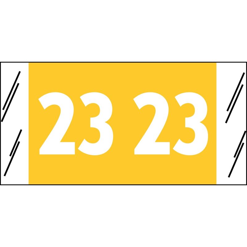 Acme Visible Compatible "23" Yearband Labels, 3/4" X 1-1/2" - Roll of 1000