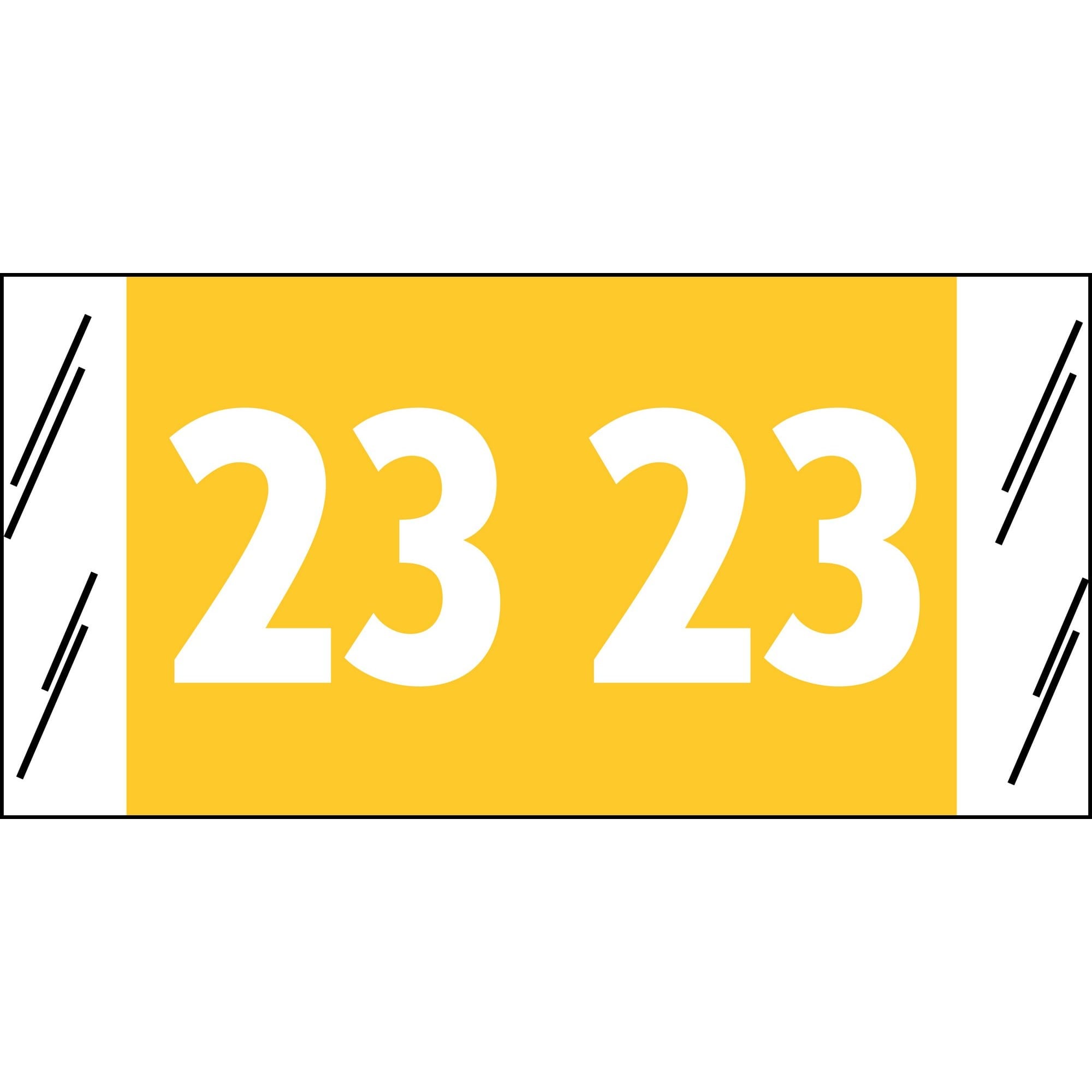 Acme Visible Compatible "23" Yearband Labels, 3/4" X 1-1/2" - Roll of 1000