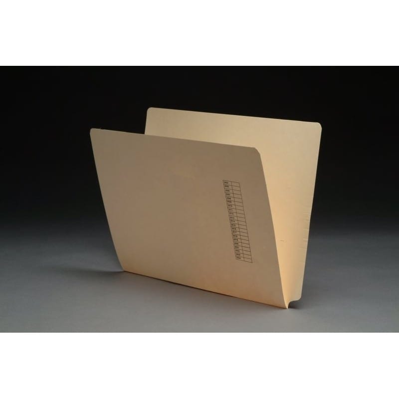 14pt Manila Folders, SFI Compatible, Full Cut END TAB, Letter Size, Aging Scale (Box of 50) - Image 2