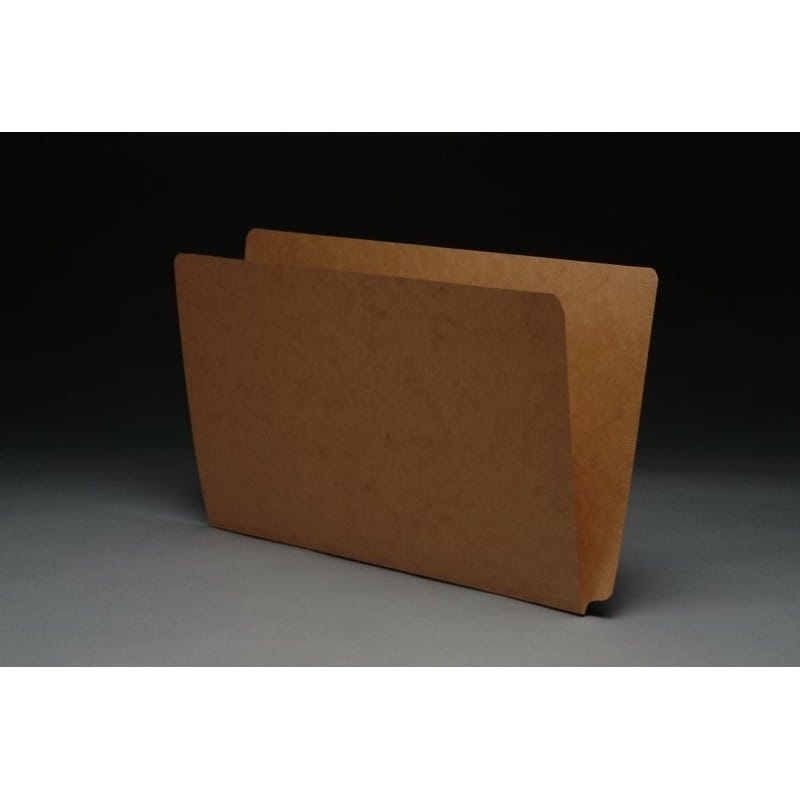 17 pt Brown Kraft Folders, SFI Compatible, Full Cut END TAB, Legal Size (Box of 50) - Image 2