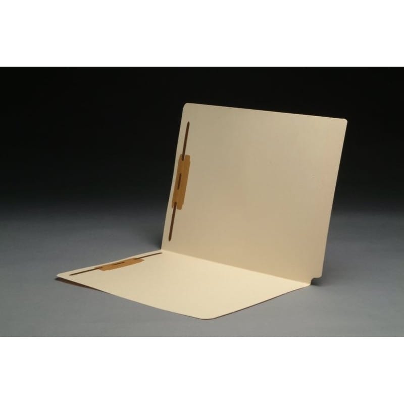 11pt Manila Folders, Full Cut 2-Ply END TAB, Letter Size, Fastener Pos #1 & #3, SFI Style, 9" Drop Front (Box of 50) - Image 2