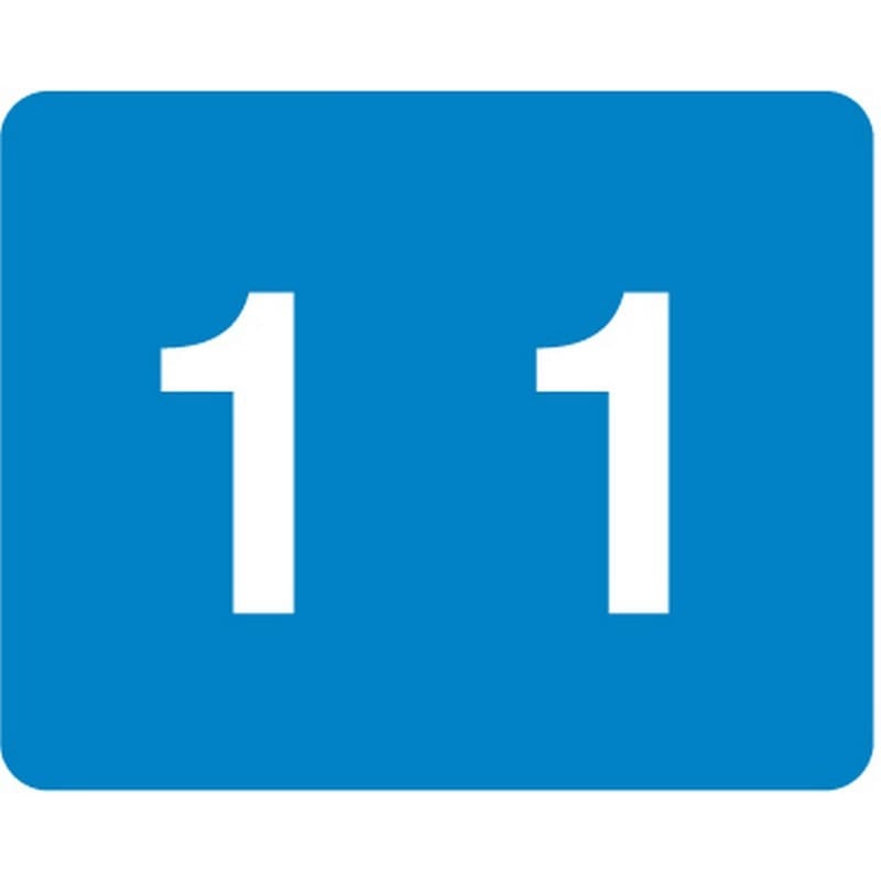 Smead DCCRN Compatible "1" Numeric Labels, Laminated Stock, 1" X 1-1/4" Individual Numbers - Roll of 500