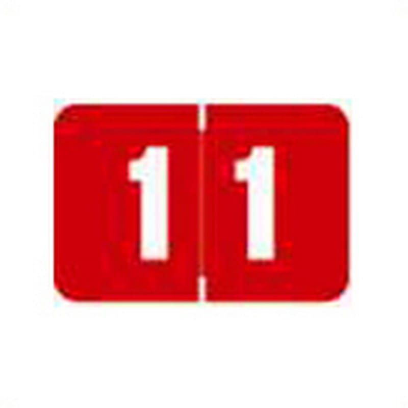 Brunswick Digi Color Compatible "1" Numeric Labels, Laminated Stock, 15/164 X 1-5/84 Individual Numbers - Roll of 500