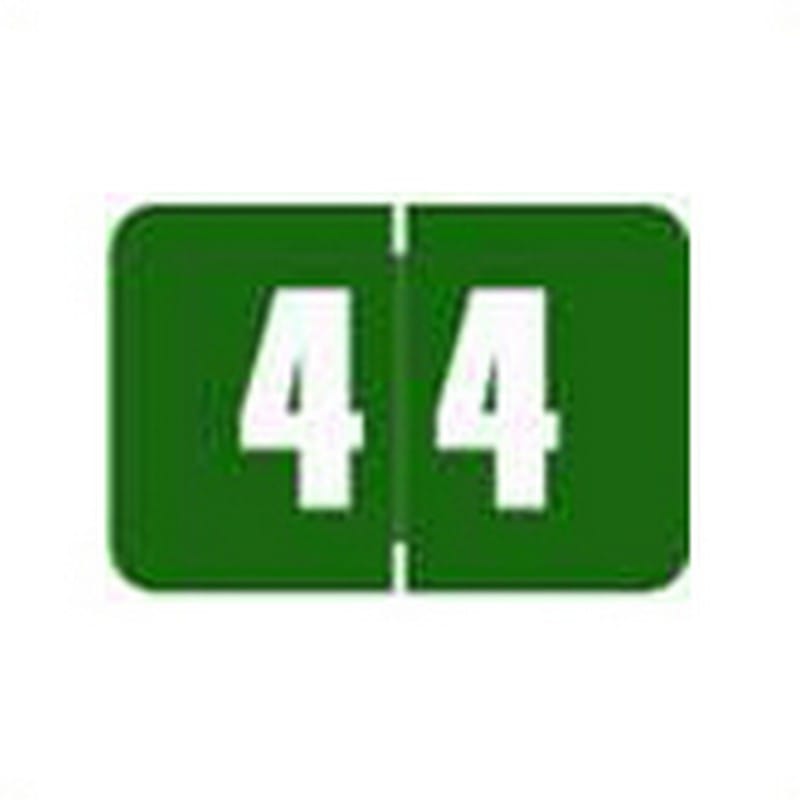 Brunswick Digi Color Compatible "4" Numeric Labels, Laminated Stock, 15/164 X 1-5/84 Individual Numbers - Roll of 500 - Image 2