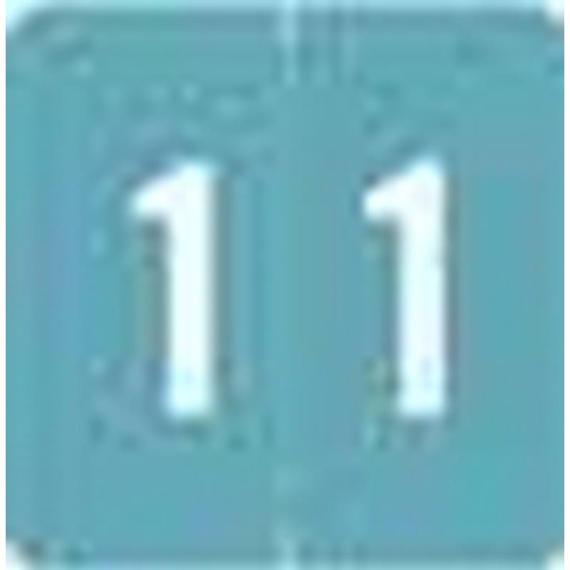 Sav-Tyme MDRL Compatible "1" Numeric Labels, Laminated Stock, 1-1/2" X 1-1/2" Individual Numbers - Roll of 500