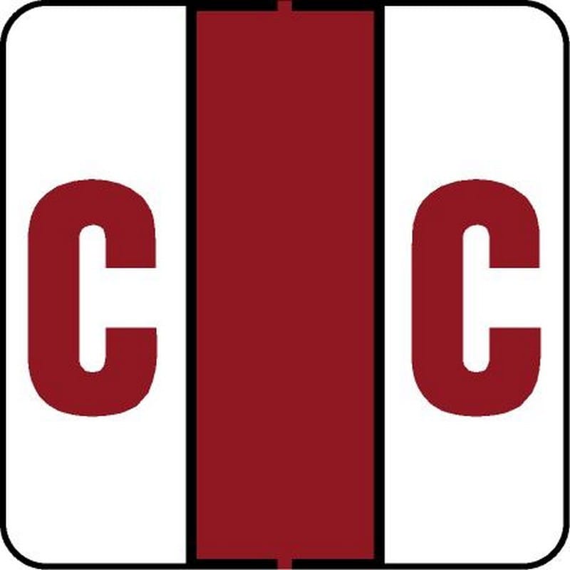 POS Compatible Random "C" Labels, Laminated Stock, 1-1/2" X 1-1/2" Individual Letters - Roll of 500 - Image 2