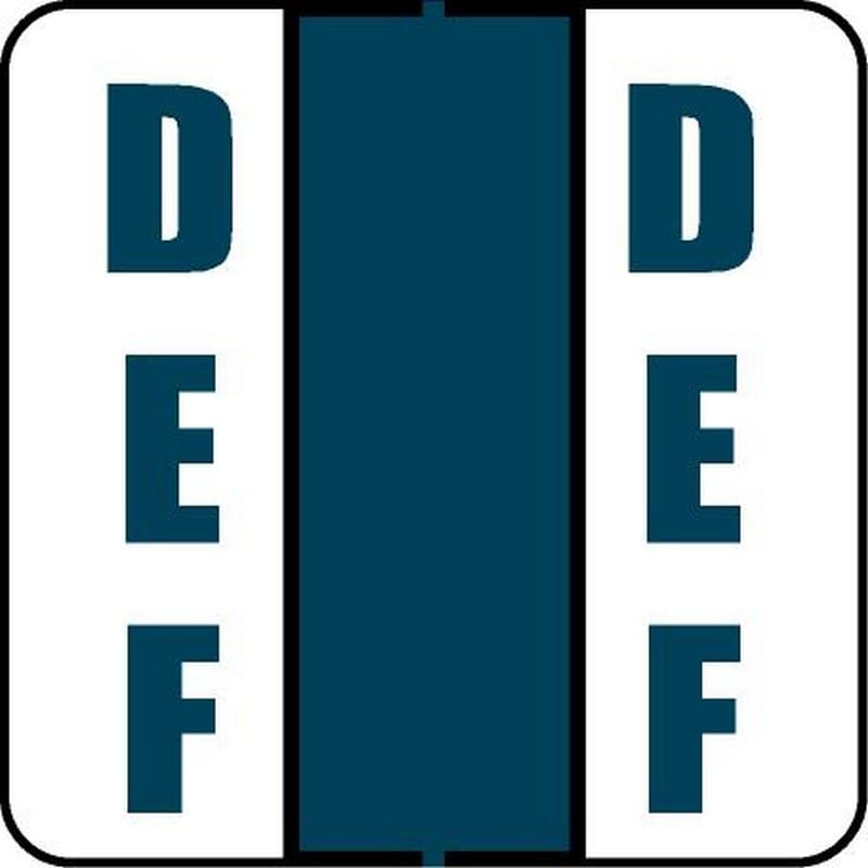 POS Compatible Random "DEF" Labels, Laminated Stock, 1-1/2" X 1-1/2" Individual Letters - Roll of 500 - Image 2