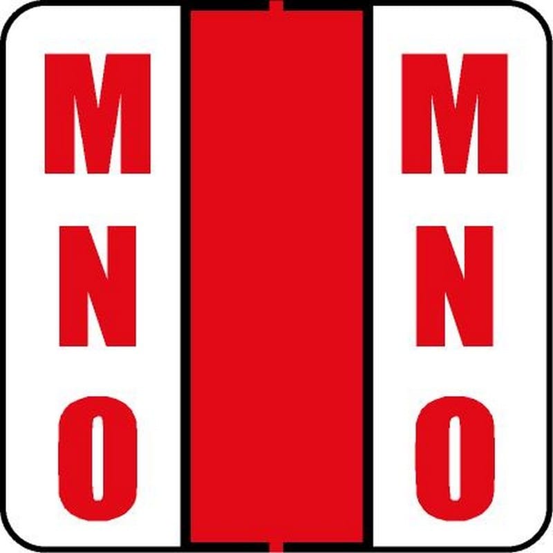 POS Compatible Random "MNO" Labels, Laminated Stock, 1-1/2" X 1-1/2" Individual Letters - Roll of 500 - Image 2