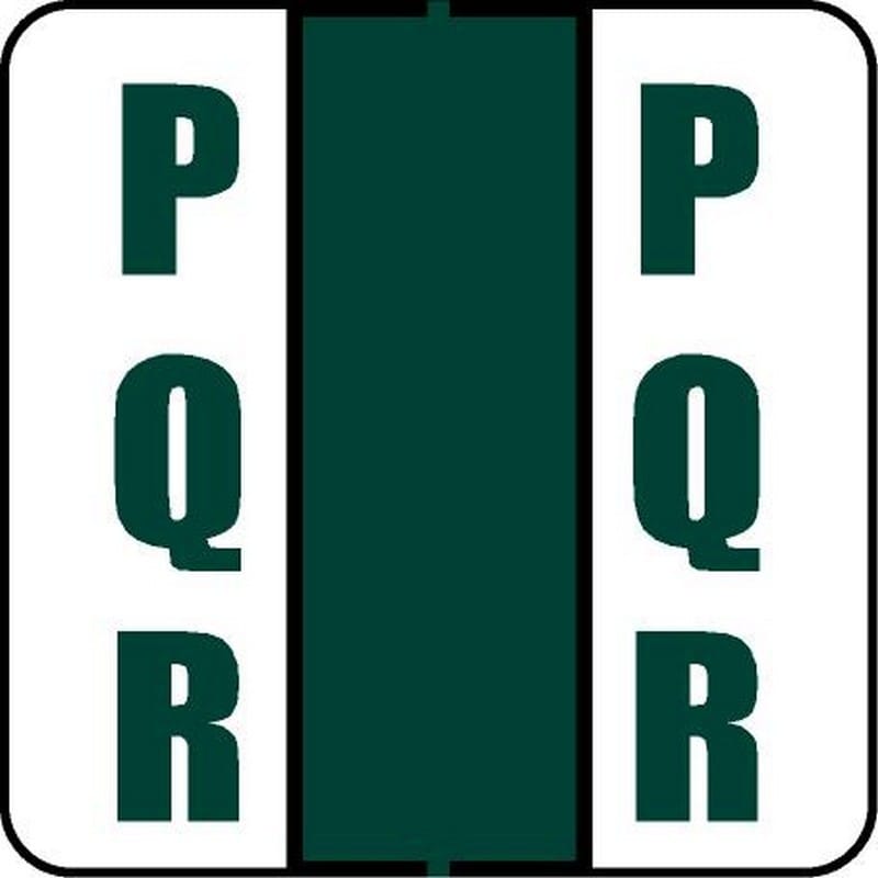 POS Compatible Random "PQR" Labels, Laminated Stock, 1-1/2" X 1-1/2" Individual Letters - Roll of 500 - Image 2