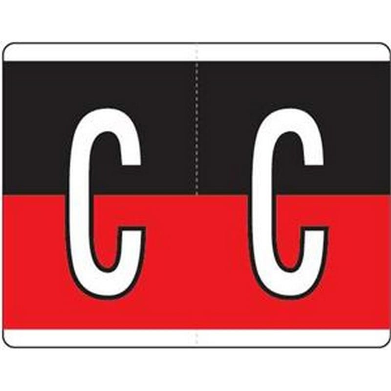 Kardex Compatible "C" Labels, Laminated Stock, 1-1/4" X 1-19/32" Individual Letters - Roll of 500 - Image 2