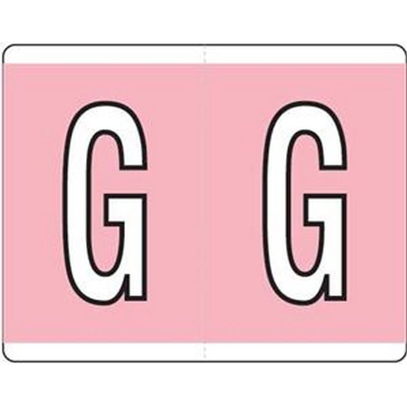 Kardex Compatible "G" Labels, Laminated Stock, 1-1/4" X 1-19/32" Individual Letters - Roll of 500 - Image 2